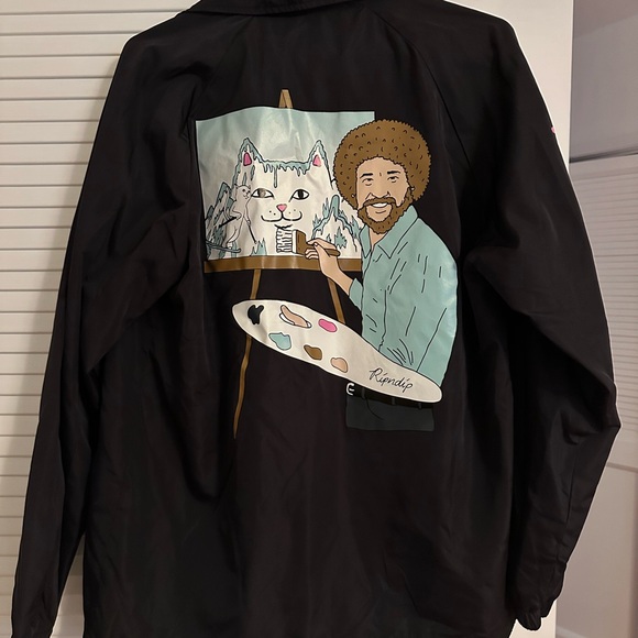 RipNDip Bob Ross Windbreaker - Picture 5 of 5
